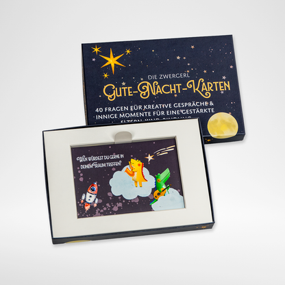"Gute Nacht" Karten - 40 Fragen zum Träumen, Malen und Fantasieren