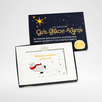 "Gute Nacht" Karten - 40 Fragen zum Träumen, Malen und Fantasieren