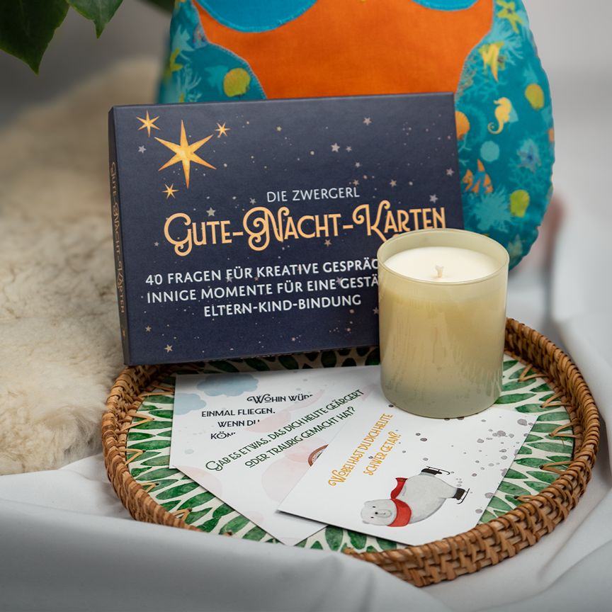"Gute Nacht" Karten - 40 Fragen zum Träumen, Malen und Fantasieren