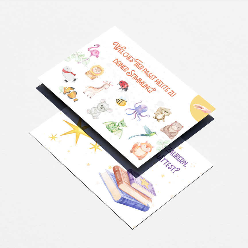 "Gute Nacht" Karten - 40 Fragen zum Träumen, Malen und Fantasieren