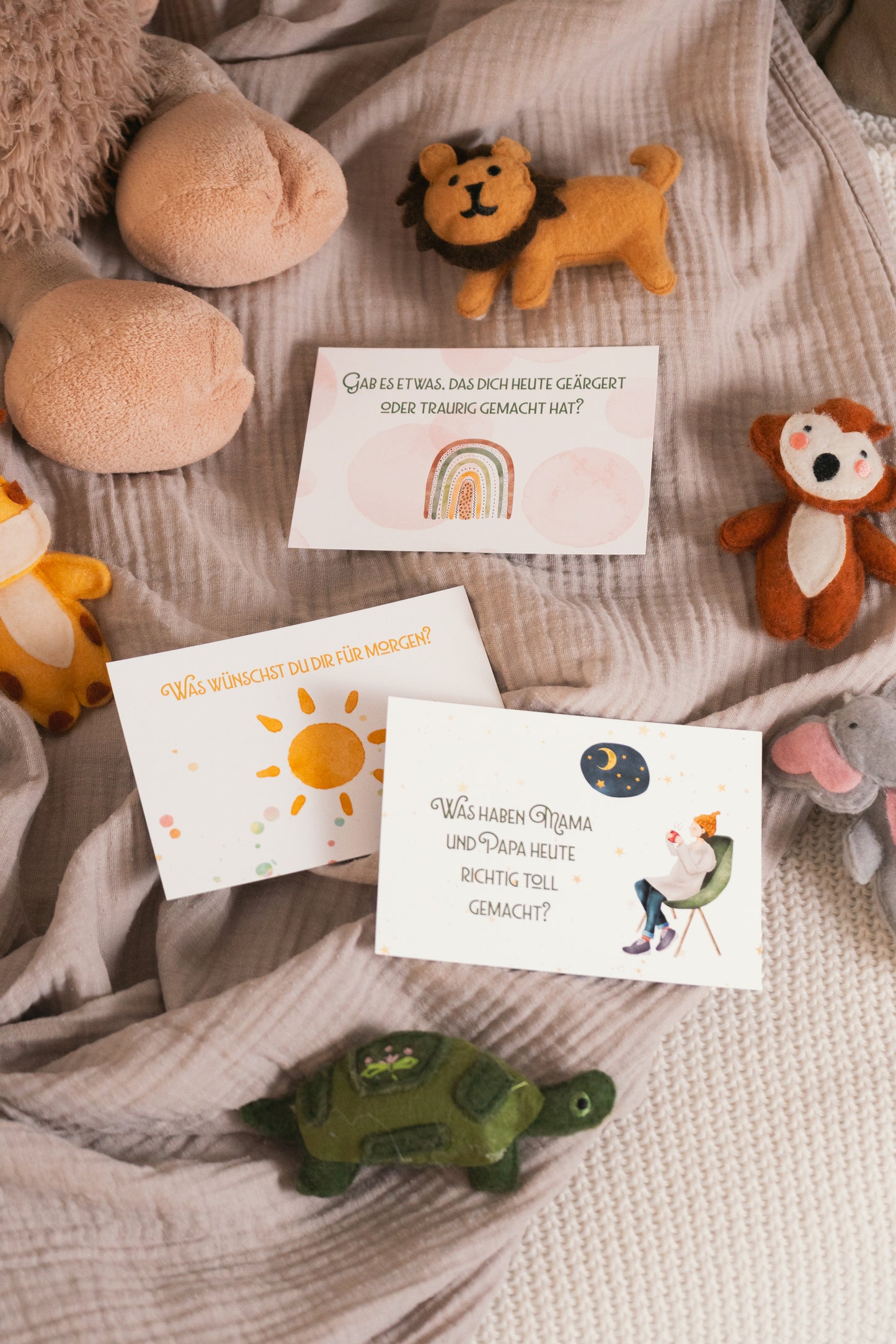 Gute-Nacht-Karten - 40 Fragen für die Eltern-Kind-Bindung und frühkindliche Förderung