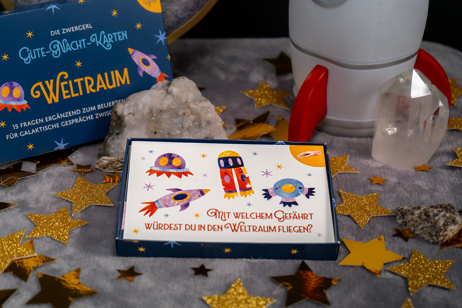 Weltraum Gute Nacht Karte