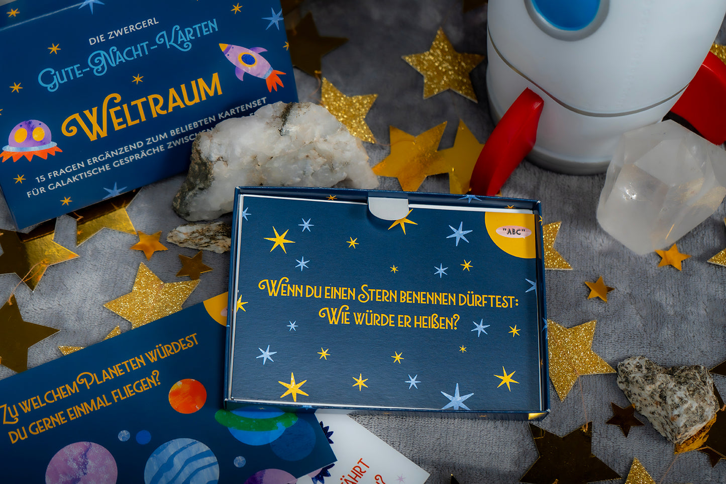 Inhalt der Weltraum Gute Nacht Karten